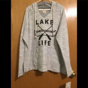 NWT U.S. Vintage Lake Life hoodie size XL